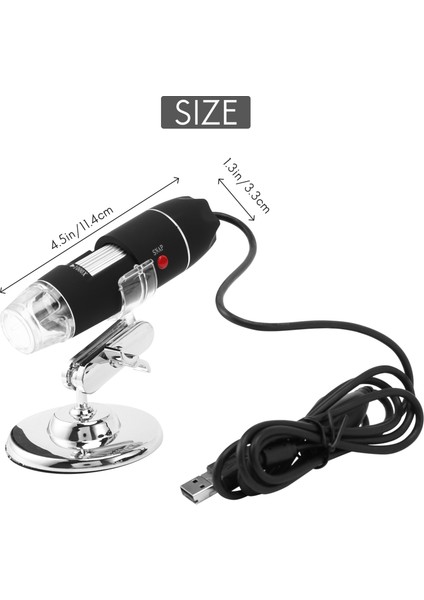 USB Dijital Mikroskop 40X-1000X El Tipi Mikroskop Kamera Öğrenciler Mühendisler Biyoloji Mikrobiyolojik Gözlem (Yurt Dışından) fırsatları