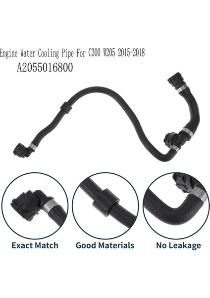 Mercedes-Benz C-Class C300 W205 2015-2018 A2055016800 Için Motor Su Soğutma Borusu Radyatör Hortumu (Yurt Dışından) fırsatları
