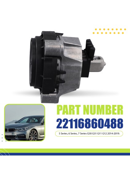 22116860488 Araba Motor Sağ Montaj Braketi Motor Montajı Bmw 5 6 7 Serisi G30 G31 G11 G12 2014-2019 (Yurt Dışından) indirimleri