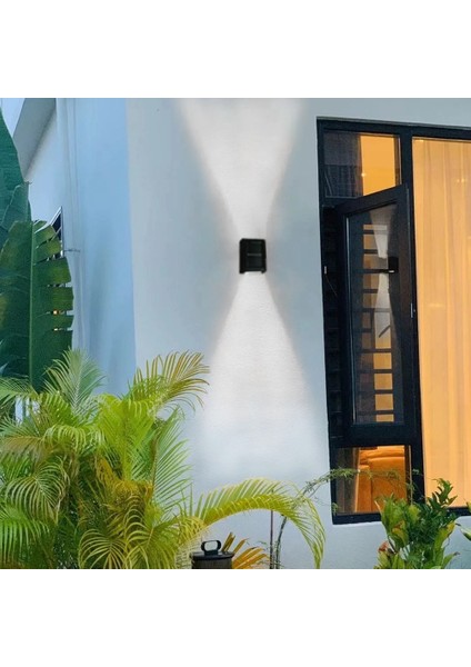 Güneş Yukarı Aşağı Duvar Işıkları, 2 Paket Aydınlatmalı Duvar Lambaları Duvar Güverte, Adım, Yard, Bahçe A Için Güneş Işığı Çit Dış Işıklar (Yurt Dışından) indirimleri