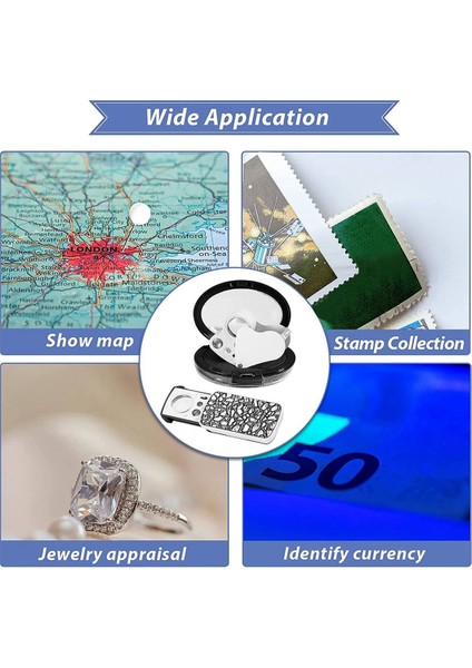 2 Adet Kuyumcular Büyüteç 30X 60X 90X Kuyumcular Göz Büyüteç Büyüteç Takı Büyüteç Döngü Parlak LED Işık (Yurt Dışından) fırsatları