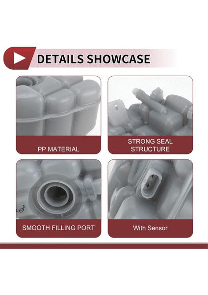 Motor Soğutma Suyu Genleşme Tankı Yardımcı Su Şişesi 7P0121407B 7P0121407 Porsche Cayenne Audi Volkswagen Touareg Için (Yurt Dışından) fiyatları