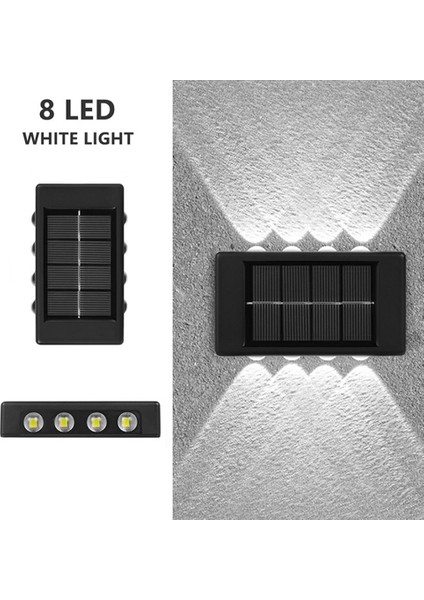 4 Paket Güneş Duvar Işıkları Açık Su Geçirmez LED Güneş Lambası Bahçe Balkon Yard Dekor Için Yukarı ve Aşağı Aydınlık Aydınlatma B (Yurt Dışından) fiyatları