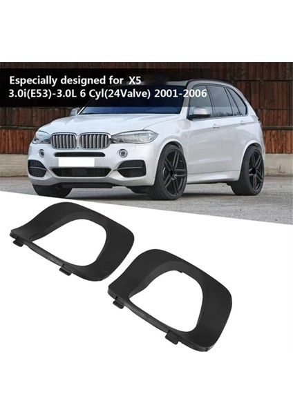 1 Çift Araba Arka Egzoz Borusu Açma Kapağı 51127002956, 51127002955 Bmw X5 E53 3.0i 2001-2006 Için (Yurt Dışından) fiyatları