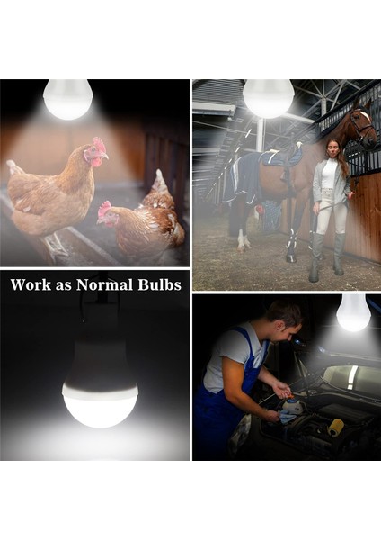 Güneş Enerjili Ampuller Şarj Edilebilir Iç/dış Mekan LED Güneş Enerjili Işıklar Uzaktan Kumandalı Acil Elektrik Kesintisi Kampı Için (Yurt Dışından)