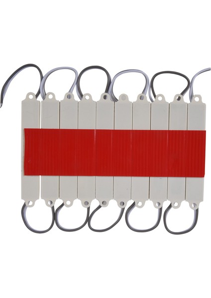 1*10 Adet 5050 Smd 3 LED Modül LED Şerit Dize Işık Su Geçirmez Dc 12 V Soğuk Beyaz (Yurt Dışından) fiyatları