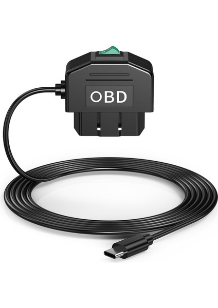 Dash Cam Obd Sabit Kablolama Kiti, Dash Kamera USB Type C Sabit Kablolama Kiti, Dashcam Için Obd Güç Kablosu 12-24V Ila 5V/3A (Yurt Dışından)