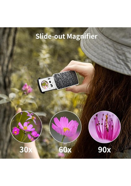 3 Paket Mücevher Büyüteci, 30X 60X 90X Aydınlatmalı Mücevher Gözü Büyüteci, Uv Siyah Işık ve Değerli Taşlar Için Parlak LED Işık (Yurt Dışından) indirimleri