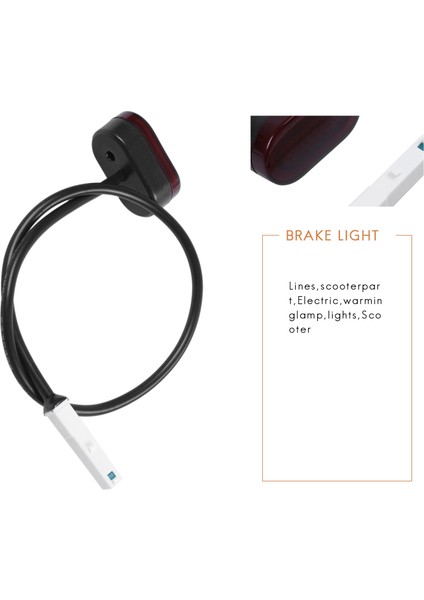 Arka Kuyruk Lambası Stop Lambası Fren Lambaları Hattı ile Xiaomi Mijia M365 M187 Elektrikli Scooter (Yurt Dışından) indirimleri