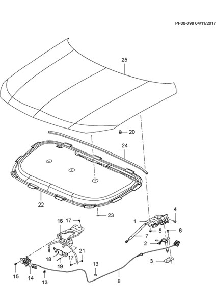 39093522 Araba Ön Kaput Destek Kaput Aktüatörü Golden Dragon Great Wall Mg Nissan Pickup Leopard Opel Insignia 39169701 (Yurt Dışından) fiyatları