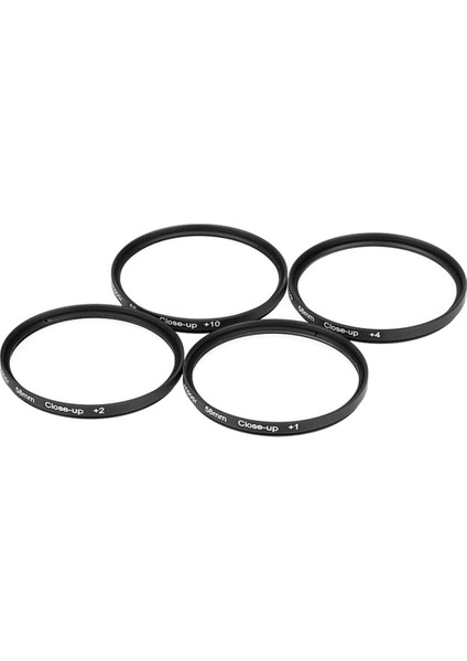 Evrensel Kamera Makro+1+2+4+10 Yakın Çekim Lens Filtresi 4'ü 1 Arada Yakın Çekim Lens 58MM Çeşitli Kameralara Uygun (Yurt Dışından) fiyatları