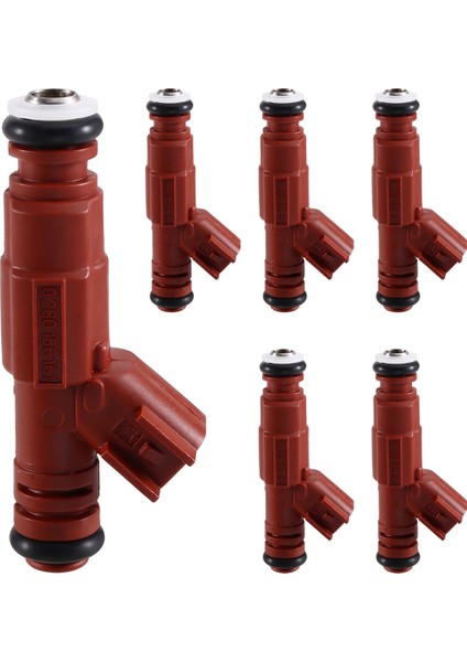6 Adet Araba Yakıt Enjektörleri 0280156161 3S4G-AB Ford Mustang Jeep Wrangler Dodge 4.0l 1999-2004 (Yurt Dışından) modelleri