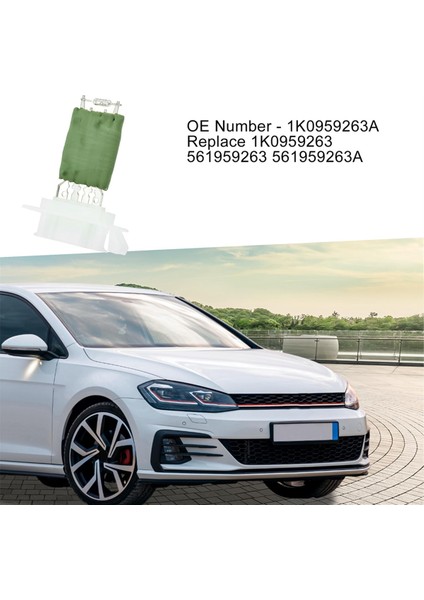 1K0959263 561959263 Isıtıcı Blower Motor Fan Direnci Audi A3 Q3 Vw Passat Touran Caddy Beetle Skoda Octavia (Yurt Dışından) indirimleri