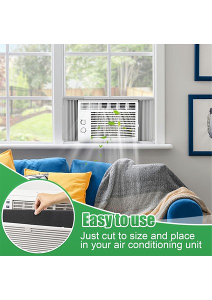 2 Adet Pencere Klima Filtreleri 24 x 15 X1/4 Inç Kesilebilir Köpük Yedek Filtreler, Frıedrıch, Ge, Yeni Nesil Klima Için (Yurt Dışından) fırsatları