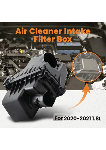 Toyota Corolla Le 1.8l 2020 2021 2022 Hava Filtresi Kartuşu Için Hava Girişi Temizleyici Kutusu Muhafaza Montajı 17700-37370 (Yurt Dışından)