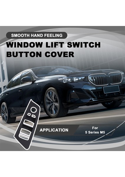 Bmw 5 Serisi M5 G30 G31 G38 F90 2017-2020 525 528 530 540 Lhd Siyah Için Araba Iç Kapı Cam Anahtarı Kapağı (Yurt Dışından) fırsatları