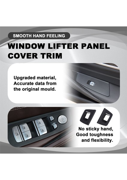 Bmw 5 Serisi M5 G30 G31 G38 F90 2017-2020 525 528 530 540 Lhd Siyah Için Araba Iç Kapı Cam Anahtarı Kapağı (Yurt Dışından) indirimleri