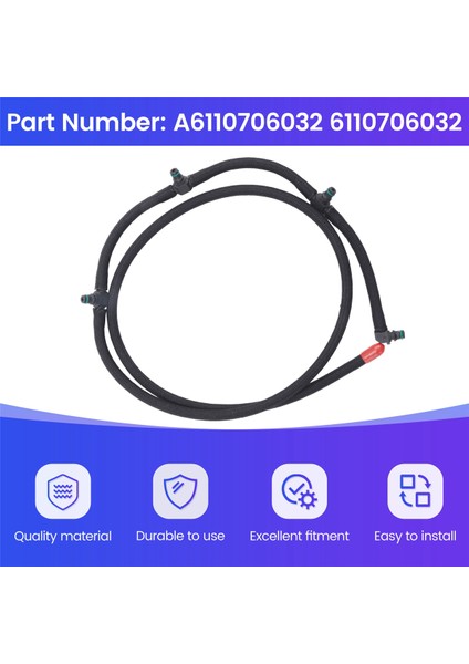6110706032 A6110706032 Yakıt Taşma Dönüş Hattı Enjektör Hortumu Mercedes Benz Sprınter VITO/W202 W203 W210 W211 (Yurt Dışından) indirimleri