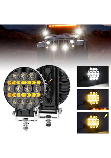 Yuvarlak 4 Inç Araba LED Çalışma Işıkları Gündüz Farları Kamyon Atv Utv Suv Motosiklet Araba Römork Tekne (Yurt Dışından) fırsatları