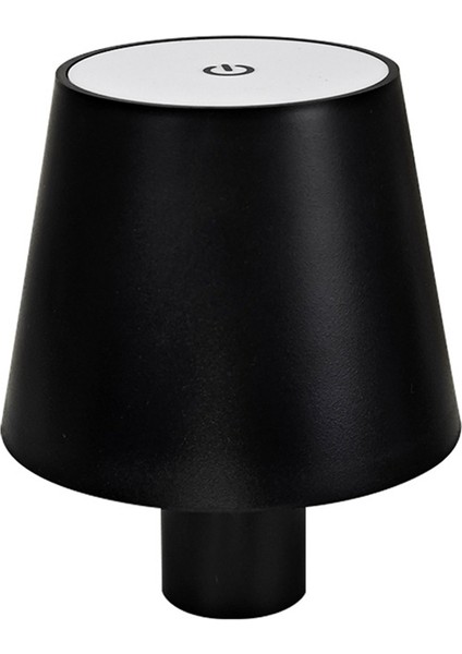 LED Kablosuz Şişe Işık Dokunmatik Masa Lambası Rgb ve 3 Renkli Şişe Lamba Iç/dış Mekan Restoranlar ve Lar Için Siyah (Yurt Dışından)