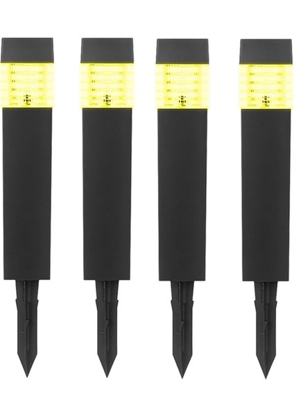 4 Adet Güneş Enerjili Güneş Enerjili Buz Çözücü Işık, Güneş Enerjili Açık Hava Buz Çözücü Işık, Güneş Enerjili Zemin Tak-Çalıştır Işık Sıcak Işık (Yurt Dışından)