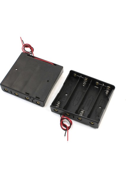 2 Adet Plastik Saklama Kutusu 4X18650 3.7V Pil Tutucu ve Kablo Uçları (Yurt Dışından)