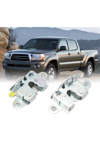 1 Çift Araba Kapı Kilidi Bagaj Kapağı Kilidi Arka Kapı Kilidi 65790-0K010 65780-0K010 Toyota Hilux Vigo 2004-2011 (L+R) (Yurt Dışından) fırsatları