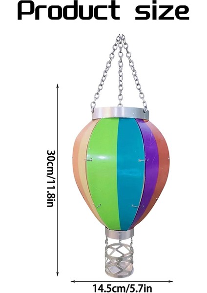 Açık Hava Fenerleri Sıcak Hava Balonu Güneş Feneri Mumluklu Bahçe Dekoru, Asma Güneş Işıkları Açık Hava Gökkuşağı (Yurt Dışından) fırsatları