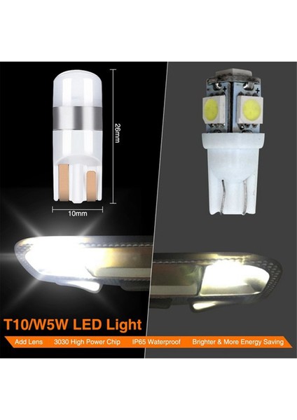 Adet Hata T10 Ampul Canbus 3030 Smd LED Araba Park Lambası Beyaz 6000K (Yurt Dışından) fırsatları