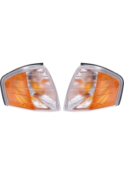 Çift Ön Köşe Lambası Dönüş Sinyal Lambası Mercedes Benz C Sınıfı W202 C230 C280 1994-2000 A2028261143 A2028261243 (Yurt Dışından)