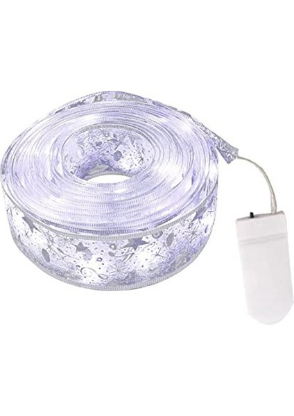 5 Paket 2m 20 LED Noel Ağacı Kurdele Işık Süsü Pencere Perdesi Işık Dizisi Noel Evi Çarpıcı Parti Dekoru C (Yurt Dışından)