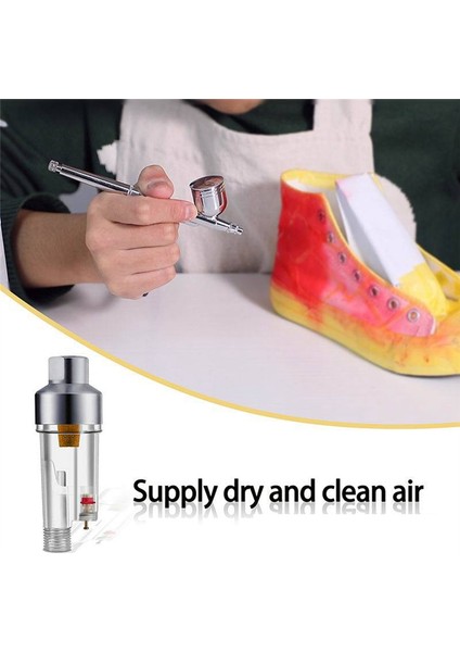 Airbrush Aracı Sıralı Hava Filtresi ve Yağ Su Ayırıcısı 1/8 Inç Dişi Dişli Airbrush ve Hortumlar Için Bağlantı (Yurt Dışından) indirimleri