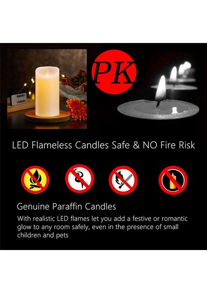 LED Mumlar, Titreşen Alevsiz Mumlar, Şarj Edilebilir Mum, Uzaktan Kumandalı Gerçek Balmumu Mumları, 12,5cm A (Yurt Dışından) indirimleri