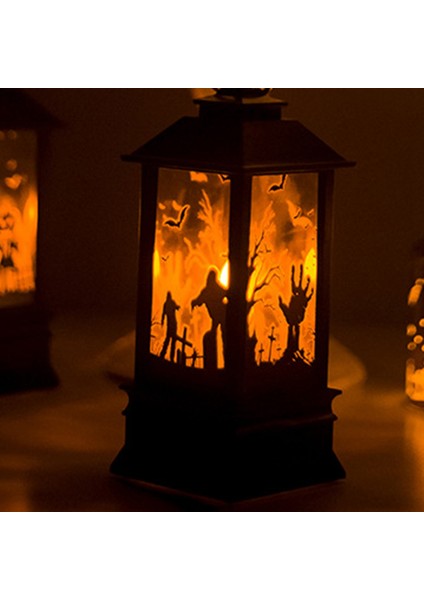 Cadılar Bayramı Süslemeleri Baskılı Cadılar Bayramı Büyük Rüzgar Fenerleri Atmosfer Dekorasyonu Mum Aydınlatma A (Yurt Dışından) fiyatları