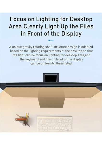 Ekran LED Masa Lambası Pc Bilgisayar Dizüstü Ekran Asılı Işık Çubuğu Pro Masa Lambası Ofis Çalışma Okuma Işığı LCD Monitör (Yurt Dışından) modelleri