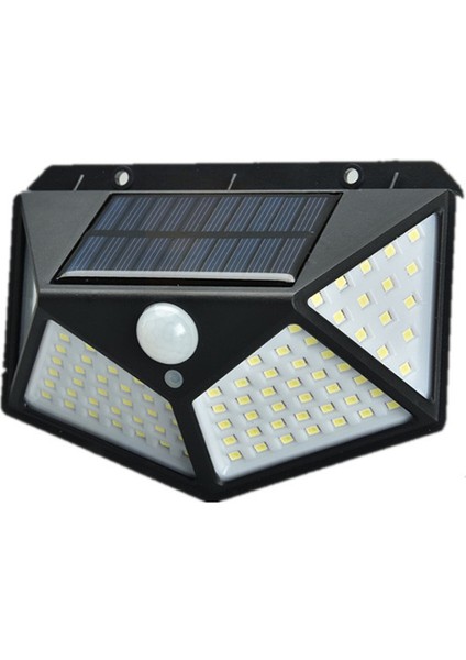 4 Adet Güneş Enerjili LED Işık Açık Hava Güneş Enerjili Duvar Lambası Bahçe Dekorasyon Işıkları Hareket Sensörlü Su Geçirmez Lamba 100LED 3mod (Yurt Dışından) indirimleri