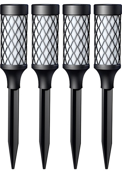 Güneş Yol Kenarı Işıkları Açık LED Güneş Bahçe Lambası Veranda Yard Için Kablosuz Su Geçirmez Peyzaj Dekorasyon Aydınlatma 4 Adet (Yurt Dışından)