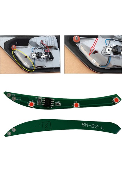 Araba Arka Iç Stop Lambası Onarım Çip Devre Kartı LED Sürücü Modülü Çip Kartı Bmw X3 E83 2007-2010 Sağ (Yurt Dışından) fırsatları