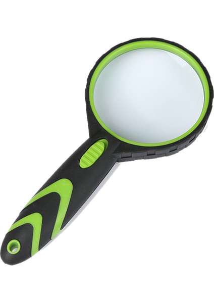 2led Lamba Kauçuk El Tipi Büyüteç 10 Kez 75MM Optik Cam Mercek Hd Okuma Okuma Değerlendirmesi (Yurt Dışından)