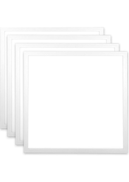 Adet LED Downlight LED Panel Downlight 20W 6500K Beyaz Izgara Işıkları Ofis Oturma Odası Için Ekleme Işık Tavan Işığı (B) (Yurt Dışından)