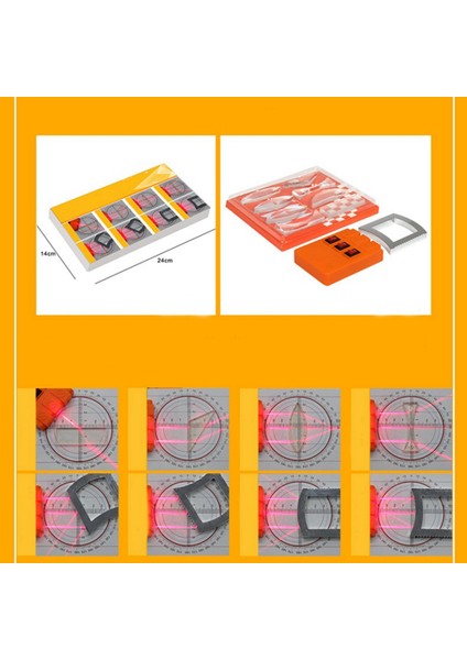 Geometrik Optik Deney Seti Içbükey-Dışbükey Mercek Kırılması Optik Deney Seti (Yurt Dışından) modelleri