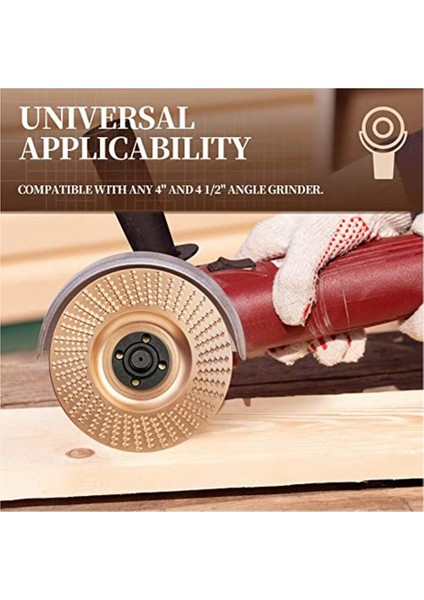 5 Adet Ahşap Oyma Disk Seti ve Evrensel Öğütücü Anahtarı Ahşap Şekillendirme Diski Öğütücü Için 4 Inç Veya 4 1/2 Inç Açılı Taşlama (Yurt Dışından)