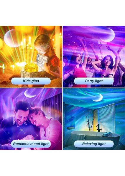 Kuzey Işık Projektörü, Uzaktan Kumandalı Okyanus Dalgası Projektör Lambası, Aurora Projektör Işığı, Dekor/ev/hediye Için (Yurt Dışından)