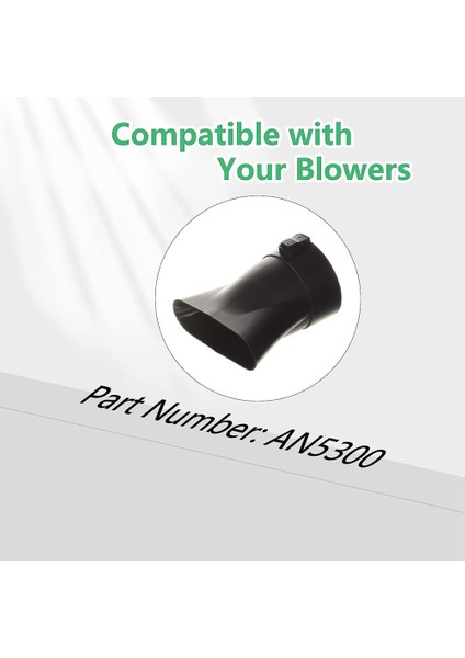 Ego 530 Cfm 575 Cfm LB5300 LB5302 Crodless Yaprak Üfleyiciler Için AN5300 Üfleyici Düz Meme, Siyah (Yurt Dışından) fiyatları