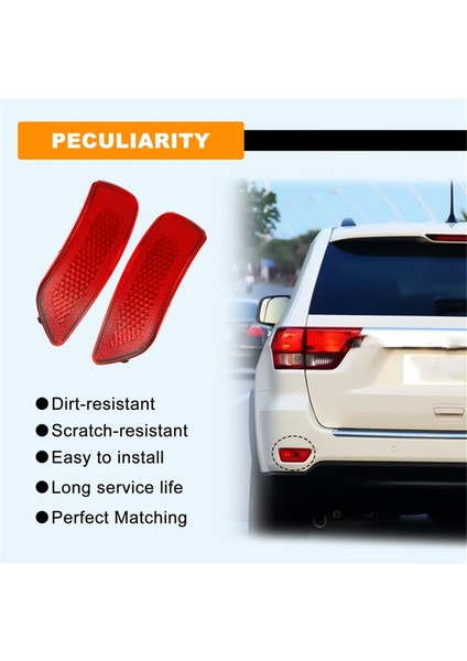 Arka Tampon Reflektör Işık Kapağı 57010720AC 57010721AC Jeep Grand Cherokee Compass Dodge Journey Aksesuarları (Yurt Dışından) fiyatları