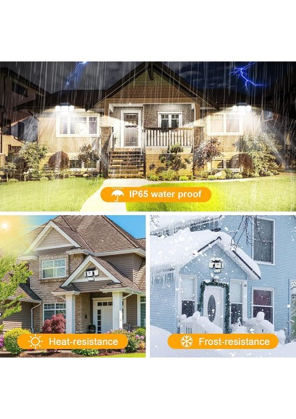 Güneş Enerjili Işıklar Dış Mekan Hareket Sensörü 333 LED Projektör Işıkları, Dışarıda Güneş Enerjili Güvenlik Işıkları, 2 Uzaktan Kumandalı (Yurt Dışından) indirimleri