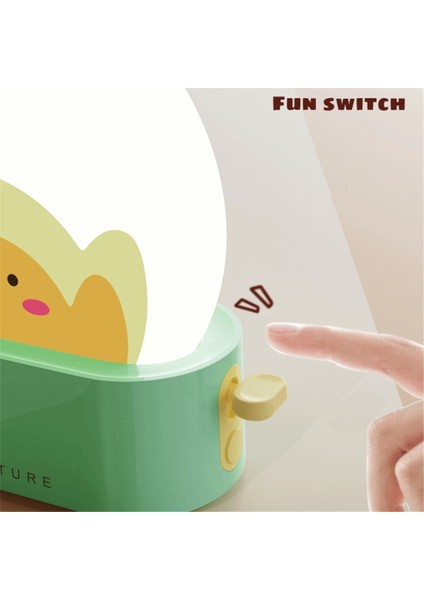 Lamba Gece Lambası, Yatak Odası Başucu Için Sevimli Kawaii Dekoru, Zamanlayıcı ve Ayarlanabilir Parlaklık ile Şarj Edilebilir LED Tost Ekmeği (Yurt Dışından) modelleri