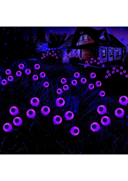 2 Paket 20LED Güneş Cadılar Bayramı Yol Işığı Rüzgarla Sallanan, Bahçe Yard Veranda Için Su Geçirmez Güneş Cadılar Bayramı Kazık Işığı, B (Yurt Dışından) fiyatları
