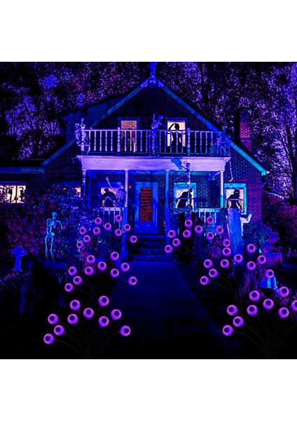 2 Paket 20LED Güneş Cadılar Bayramı Yol Işığı Rüzgarla Sallanan, Bahçe Yard Veranda Için Su Geçirmez Güneş Cadılar Bayramı Kazık Işığı, B (Yurt Dışından) fırsatları