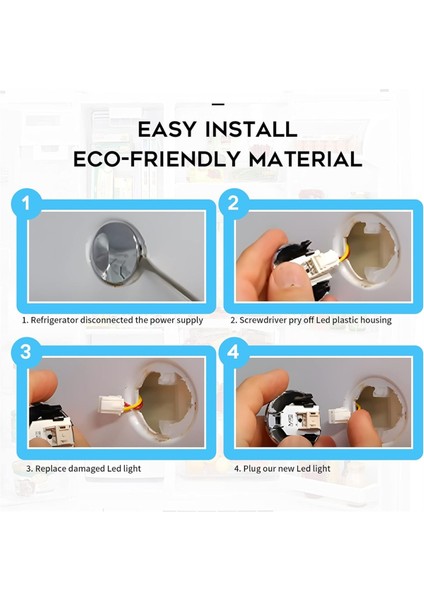 WR55X11132 WR55X25754 Ge Buzdolabı Için LED Işık WR55X30602 WR55X26486 PS4704284 3033142 EAP12172918'I Değiştirin (Yurt Dışından) fırsatları